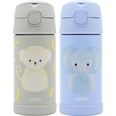 膳魔师森林动物不锈钢吸管杯