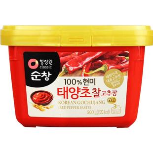 正宗韩国清净园辣椒酱韩式辣酱炒年糕甜辣鸡爪米儿童村石锅拌饭酱
