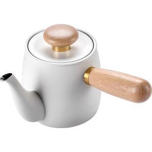 帝国小Q手冲壶日式泡茶壶挂耳咖啡冲泡壶侧把壶 泡咖啡泡茶叶两用