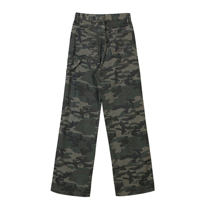 vwu迷彩休闲秋季新款工装牛仔裤