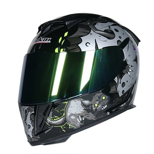 JIEKAI捷凯摩托车头盔男女全盔机车跑盔双镜片蓝牙四季通用3C认证