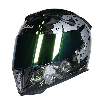 蓝牙四季双镜片头盔捷凯男女全盔