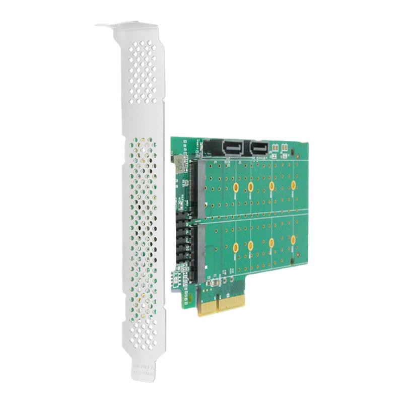 Linkreal 磁盘阵列卡 PCIe x4转2口M.2 + 2口SATA Marvell9230