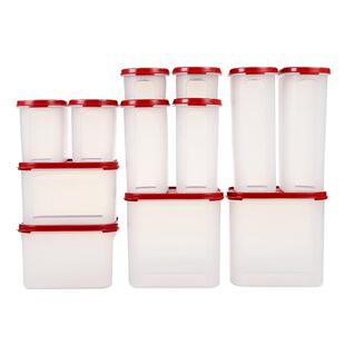 特百惠厨房干货储藏盒保鲜盒12件套密封收纳盒谷物储藏盒送礼佳品