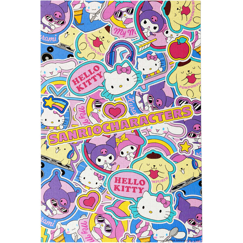 猫的天空之城三丽鸥缤纷甜心拼图1000片库洛米美乐蒂hellokitty