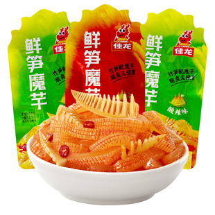 佳龙鲜笋魔芋香辣酸辣爽素毛肚小包装散装开袋即食解馋休闲小零食