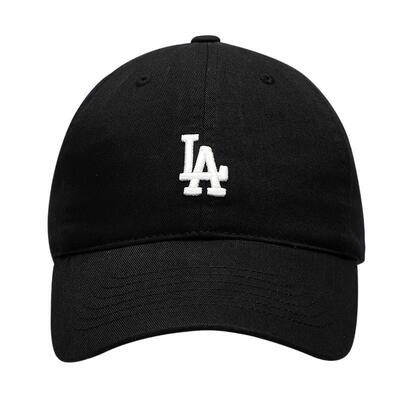 【自营】MLB棒球帽情侣款黑色男帽女帽圆顶休闲帽LA遮阳帽鸭舌帽