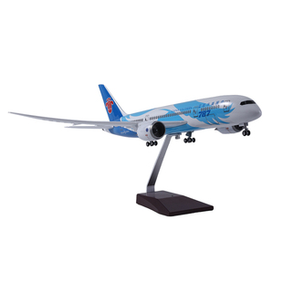 48cm波音787飞机模型带轮带灯仿真飞机玩具中国南方航空民航客机