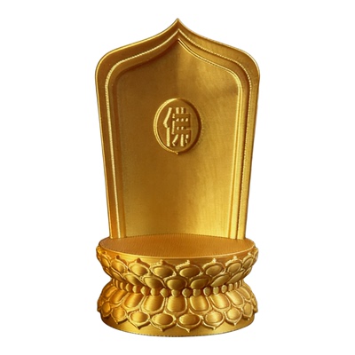 佛卡底座金色莲台佛牌供奉专用架