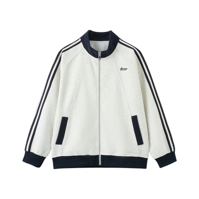 快鱼立领休闲卫衣开衫运动外套