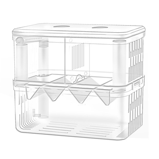 鱼缸隔离盒孵化盒孔雀鱼繁殖盒小鱼苗鱼苗缸外产房孵化器悬浮观赏