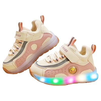 B．Duck女童宝宝学步鞋小黄鸭