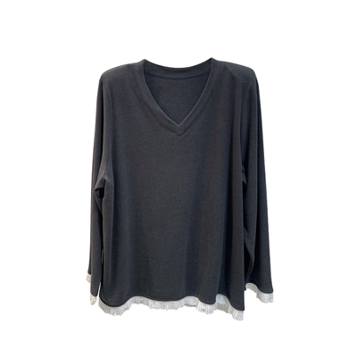 韩版垫肩长袖中长款加绒加厚女