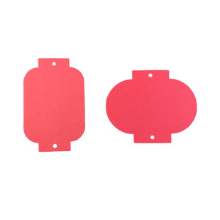 古风灯笼挂件定制新年祝福吊卡灯谜牌心愿卡空白书签diy材料包