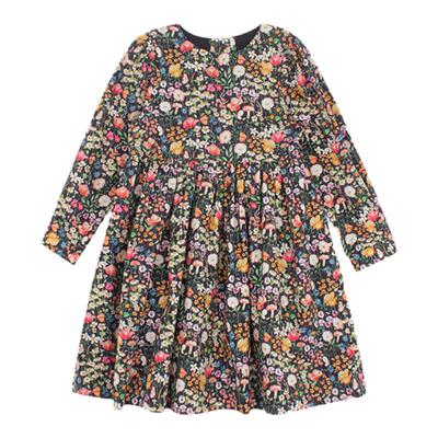 utouto秋冬碎花连衣裙