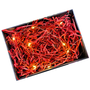 闪光金葱丝拉菲草填充物圣诞七夕喜糖盒水果生日伴手礼物盒碎纸丝