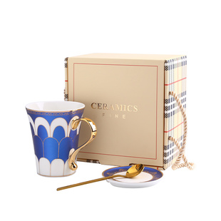 新年会礼物实用创意陶瓷马克杯水杯子礼盒送海外客户女士定制礼品