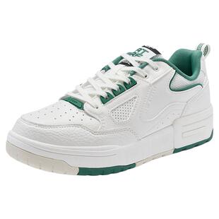 特步女板鞋2024春季休闲百搭小白鞋慢跑平底运动鞋子976118310052