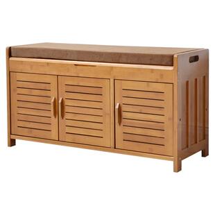 聆听简约现代田园实木换鞋凳鞋架储物凳鞋凳式鞋柜试鞋凳穿鞋凳