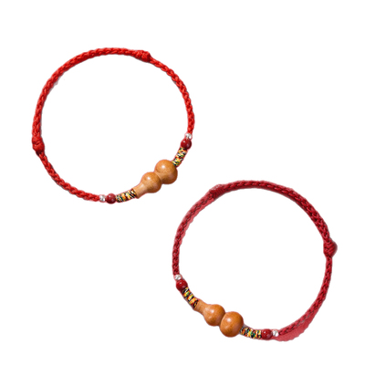 【热销3000+】老桃木葫芦手绳女