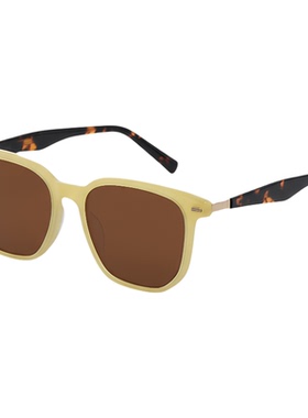 多巴胺柠檬黄色板材偏光太阳镜
