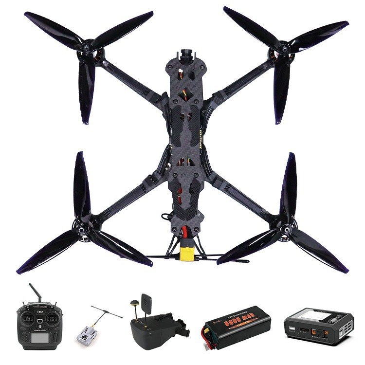 7寸FPV穿越机无人机5.8G航模3W图传ELRS接收915MHZ航拍机厂家直销