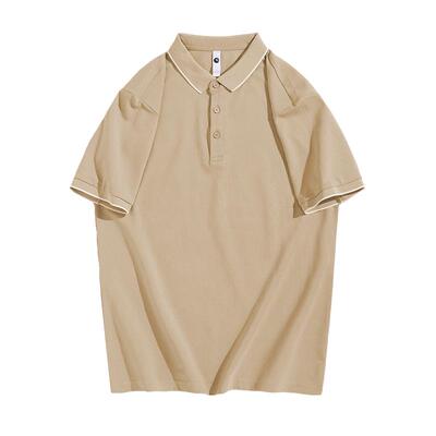 夏季短袖休闲纯色POLO衫男