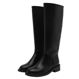 SAPPUN 时尚百搭秋冬靴子 侧拉链低跟长筒靴女款 星辰韩国代购