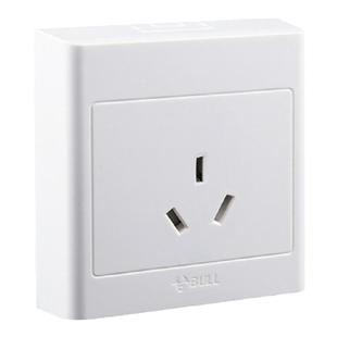 公牛三孔16A空调插座热水器明盒3眼五孔16安专用大面板明装带开关