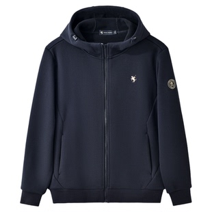 保罗彼得秋冬新款男卫衣短外套加绒保暖连帽宽松休闲服NTECJ00280