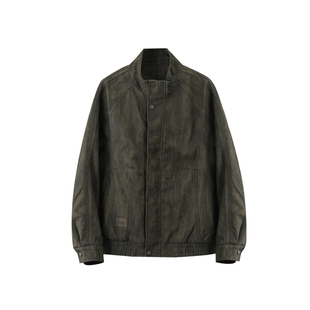 加厚皮衣男士2025冬季新品宽松休闲痞帅时尚轻潮防风保暖立领夹克