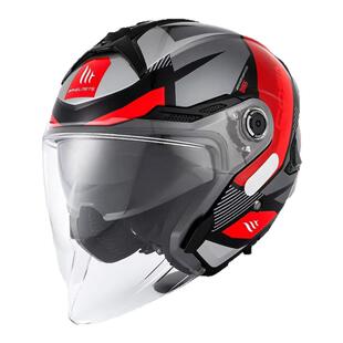 西班牙MT头盔半盔星际四分之三盔夏男女机车四季3C认证双镜片踏板