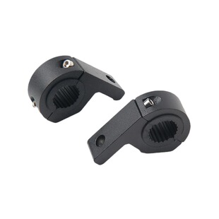 摩托车射灯管夹铝合金支架越野车前杠改装固定夹子护杠圆管夹具