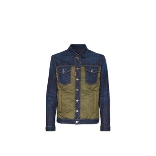 【5折】DSQUARED2/D2次方 男士复古设计感蓬松牛仔夹克外套