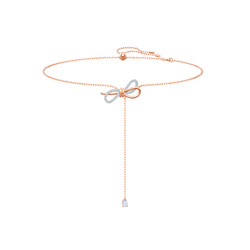 【圣诞礼物】施华洛世奇Lifelong Bow蝴蝶结Y型项链毛衣链