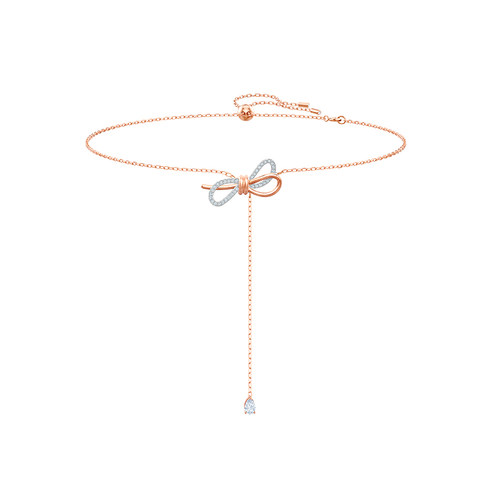 施华洛世奇Lifelong Bow蝴蝶结Y型项链毛衣链送礼物