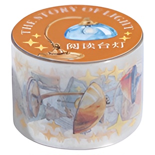 光之故事PET胶带贴纸灯饰台灯具路灯泡轻复古模切DIY造景拼贴装饰