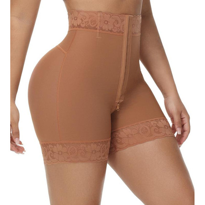 N 39224 Zipper High Waist Tummy Hip 拉链高腰收腹提臀塑身裤