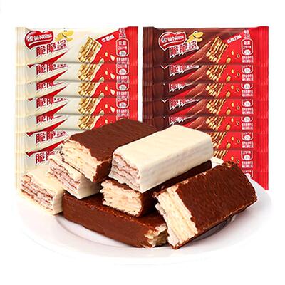 雀巢脆脆鲨巧克力威化饼干