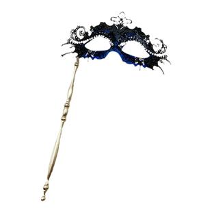 手持面具半脸男古风抖音表演假面舞会公主威尼斯铁面具女手拿面罩