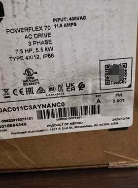 溢价-20AC011C3AYNANC0，三相输入，400VAC，1