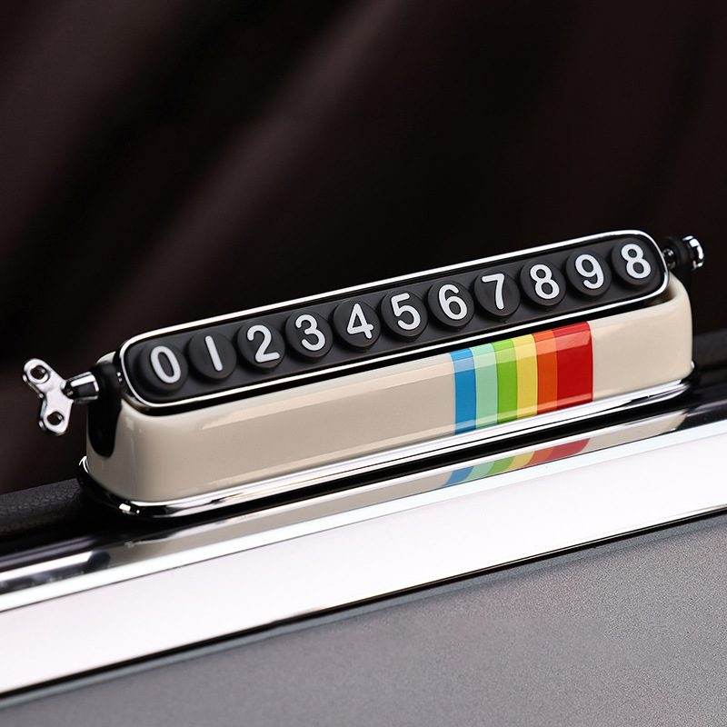 双号码临时停车牌隐藏摆件停车礼品电话号码号码牌车挪企业牌个性