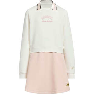 adidas阿迪达斯女大童运动休闲长袖连衣裙KV6917