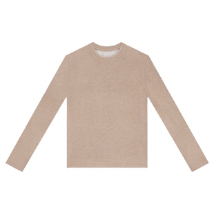 HONORE古月 经典单品系列 绒感弹力圆领百搭合身剪裁保暖打底