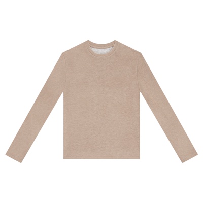 古月经典打底绒感弹力圆领T恤