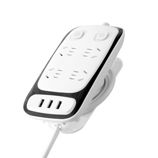 可收纳伸缩多功能usb插座面板多孔宿舍插排线板延长线排插大功率