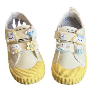 儿童卡通布鞋软底帆布鞋宝宝入园鞋2026新款春款女童幼儿园室内鞋