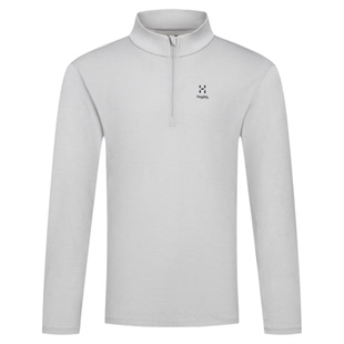 Haglöfs火柴棍Merino 1/2 zip男子户外运动上衣徒步休闲长袖T恤