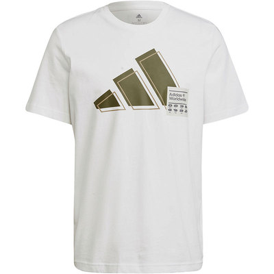 阿迪达斯男士圆领运动T恤