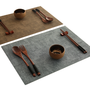 高级感餐垫加厚皮革防水防油隔热垫家用桌垫餐盘碗垫子西餐垫